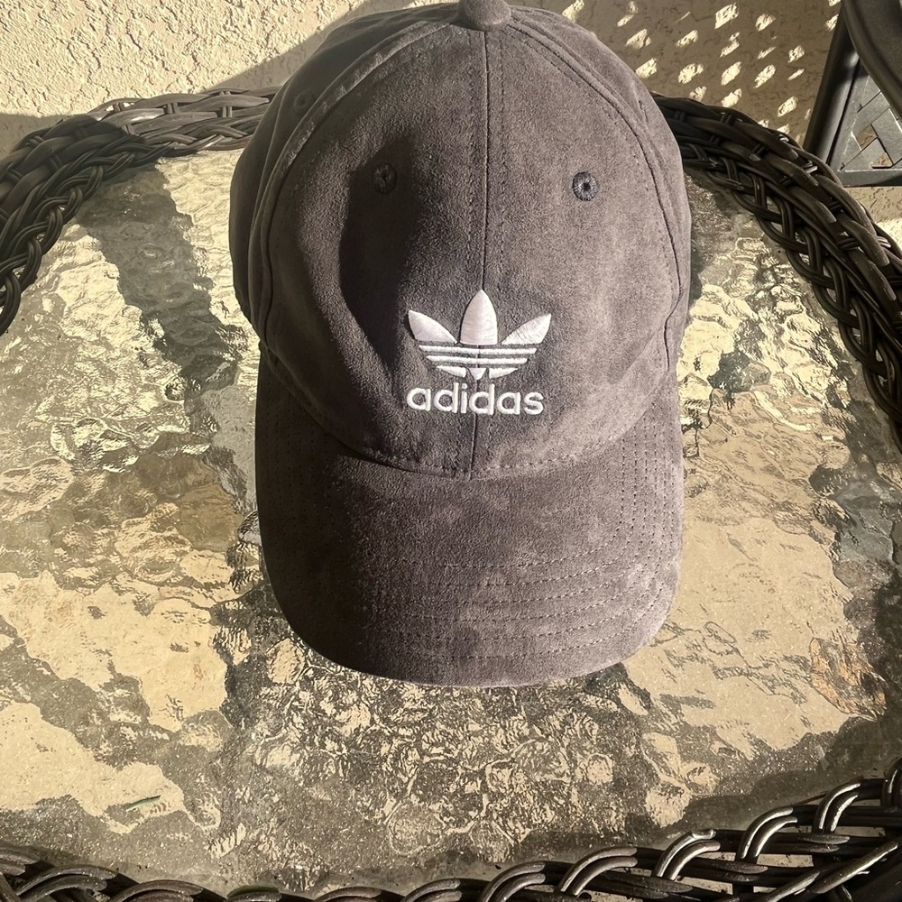 Adidas Dark Gray Suede Cap